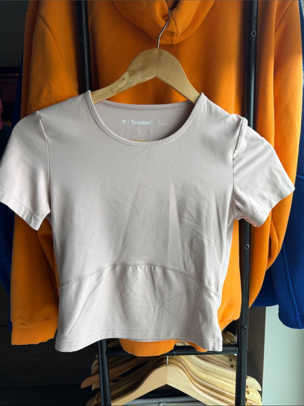 Aritzia Light Pink Short Sleeve Crewneck Tee